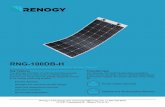RNG-100DB-H - images-na.ssl-images-amazon.com · RNG-100DB-H The Renogy 100 Watt 12 Volt Flexible Monocrystal-line Solar Panel is the most convenient panel to convert your house from