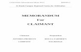 MEMORANDUM For CLAIMANT - lawasiamoot.orglawasiamoot.org/pdf/competition2011/M2020-C.pdf · Constantine Partaside Book Name Redfern and Hunter on International Arbitration, ... [MEXICO