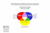IRS Balanced Measurement System Comment Site · W elcome to the IRS Balanced Measurement System Comment site. You can view specific IRS Balanced Measures of ... OPME Room 1136 Washington