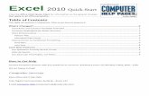 Excel 2010 Quick-Start - Cedarville University/media/Files/Computer-Help/PDF/Excel... · Excel 2010 Quick-Start View the Office 2010 Quick-Start for information on the general changes