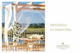 WEDDINGS AT ANANTARA - irp-cdn.multiscreensite.com · A WARM WELCOME TO ANANTARA VILAMOURA ALGARVE RESORT. We would like to thank you for trusting us with your event. Our mission