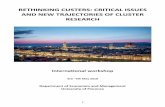 RETHINKING CUSTERS: CRITICAL ISSUES AND NEW … · Trento and Florence. Email: luciana.lazzeretti@unifi.it ... Resilience Literature Carlo Bottai ... Max-Peter Menzel