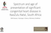 Spectrum and age of presentation of congenital heart ...saheartcongress.org/wp-content/uploads/2017/12/12.-16h00-Ballroom... · Spectrum and age of presentation of significant congenital