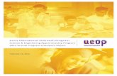 Army Educational Outreach Program - usaeop.com · SEAP Program Manager Principal Investigator . American ... in-person focus groups with apprentices and mentors at 4 SEAP sites and