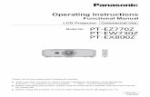 Operating Instructions - business.panasonic.co.uk · Thank you for purchasing this Panasonic product. This manual is common to all the models regardless of suffixes of the Model No.
