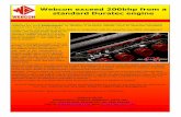 Webcon exceed 200bhp from a standard Duratec engine Flyer.pdf · Webcon UK Ltd, manufacturers of the legendary Alpha Engine Management systems, have quite simply redefined the word