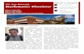 N.C. State University Mathematics Newsletter · N.C. State University Mathematics Newsletter Edition: Spring 2010 ... 3 been applied to ... b e of rd a s nh pti .
