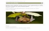 Multiscale habitat preferences and selectivity in bats ... · Multiscale habitat preferences and selectivity in bats ... cover, and increase in suburban and rural areas. Different