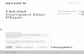 FM/AM Operating Instructions US Compact Disc …discover.store.sony.com/mobileaudio/pdfs/cdx-gt57up...Compact Disc Player Owner’s Record The model and serial numbers are located