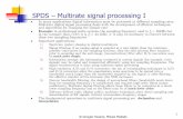 SPDS Multirate signal processing I - ULisboa · SPDS –Multirate signal processing I In many applications digital information must be processed at different sampling rates. Multirate