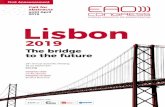 Call for abstracts until April 2019 Lisbon · Gil Alcoforado Congress co-chair Susana Noronha First Announcement In collaboration with Call for abstracts until April 2019. EAO Board