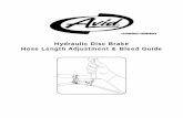 Hydraulic Disc Brake Hose Length Adjustment & Bleed Guide · English Hydraulic Disc Brake Hose Length Adjustment & Bleed Guide 6 95-5015-029-000 Rev A RE-inStALL tHE HoSE A. Push