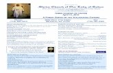 WELCOME Shrine Church of Our Lady of Solaceolsbrooklyn.com/Bulletins/2018/041518.pdf · TIERRA SANTA 2018 Fechas: 12 a 24 de noviembre Costo: $2,400 ... en el estacionamiento de la