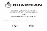 DESIGN, INSTALLATION, OPERATION, INSPECTION AND ... · G600-B: The Guardian Model G600-B is the standard model offered for typical installations when used in conjunction with a flat