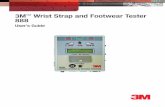 3M Wrist Strap and Footwear Tester 888 - Desco Industries · The 3M™ Wrist Strap and Footwear Tester 888 is a single-unit instrument designed to measure the electrical resistance
