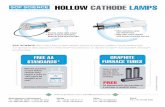 SCP SCIENCE HOLLOW CATHODE LAMPS · Tubes meet & exceed OEM specifications. Volume discounts available. SCP SCIENCE HOLLOW CATHODE LAMPS Providing Innovative Solutions to Analytical