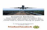Aviation biofuels - biofuelwatch | raising awareness of ... · Aviation biofuels: How ICAO and industry plans for 'sustainable alternative aviation fuels' could lead to planes flying