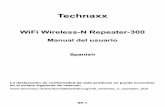 WiFi Wireless-N Repeater-300 - ariston.es · SP-1 Technaxx WiFi Wireless-N Repeater-300 Manual del usuario Spanish La declaración de conformidad de este producto se puede encontrar