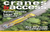 September 2016 Vol.18 issue 6 Spider cranes Large RT scissors · 6 cranes & access September 2016 news c&a Arcomet and Skyline to merge belgian international tower crane specialist