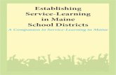 Establishing Service-Learning in Maine School Districts Book · With learning situated directly in the community and focused on local issues and opportunities, place-based programs
