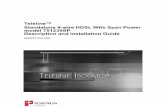 Teleline™ Standalone 4-wire HDSL With Span Power model ... · Q Teleline System Manual ... 1.2.2 Positron Products and Services Positron engineers and manufactures high voltage