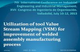 Utilization of tool Value Stream Mapping (VSM) for Production... · Utilization of tool Value Stream Mapping (VSM) for ... should be free of weld spatter: ... company there is a reduction