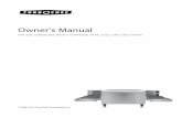 Owner’s Manual - turbochef.com · The information contained in this manual is important for the proper installation, use, maintenance, and repair of this oven. Follow these procedures