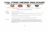 CAL FIRE NEWS RELEASEcdfdata.fire.ca.gov/admin8327985/cdf/images/incidentfile... · 2018-07-30 · Douglas City and communities along SR-299 East to Poker Bar Road. Poker Bar Road