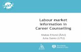 Labour market information in Career Counsellingblogs2.abo.fi/nuas/wp-content/uploads/sites/73/2018/05/NUAS-2018... · Labor Market Information Sources in Finland • Register data