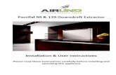Parsifal 90 & 120 Downdraft Extractor - airuno.co.uk · The Parsifal can be used with any of the AMR09, AMR10, AMR20, AME12, AMF10, AMF13 or AMD09 motors. If you are using the AMD09
