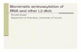 Biomimetic aminoacylation of RNA and other 1,2-diols · Alteration by synthetic incorporation 3 From: S. L. Monahan (2004) Site-specific incorporation of unnatural amino acids into