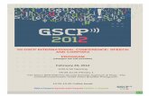 VII GSCP INTERNATIONAL CONFERENCE: SPEECH AND CORPORA … · VII GSCP INTERNATIONAL CONFERENCE: SPEECH AND CORPORA PROGRAM (changes are still possible) February 29, 2012 9:00-9:30