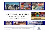 GLOBAL YOUTH SERVICE DAY · Global Youth Service Day in 127 countries! At a time when terrorism and war continues to impact the lives of people worldwide, millions of young people