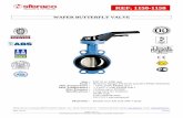 WAFER BUTTERFLY VALVE - TROINSTAL · TORQUE VALUES ( in Nm with safety coefficient of 30 % included ) ... 1151 / 1152 NBR -10°C + 90°C Non aromatic hydrocarbon, fuel, water, natural