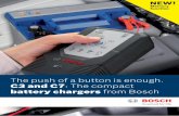 The push of a button is enough. C3 and C7 The compact ... · The C7 battery charger from Bosch can be used to charge starter batteries of vans and camper vans that are subjected to