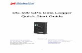 DG-500 GPS Data Logger Quick Start Guide QSG ENG V1.3... · connect DG-500 to AC charger for 4 hour battery charge time (DG-500 in power-off condition.) 2. Install the Micro SD Card