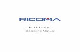 RCM-1201PT Operating Manual - Altima Adsaltimaads.com/wp-content/uploads/2016/11/RCM120-1501PT-Embroidery... · Index BECS-09 Singular-head Computerized Embroidery Machine I INDEX