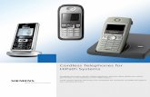Cordless Telephones for HiPath Systems - StructuredWeb · Cordless Telephones for HiPath Systems Alongside the system-specific HiPath telephones, Siemens offers additional cordless