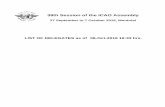 39th Session of the ICAO Assembly · faria, rafael delegate secretary of air navigation fenelon junior, ricardo delegate director, national civil aviation agency fernandez alves,