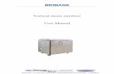 Vertical steam sterilizer User Manual - pdf2.chromtech.net.au flip-open door vertical...Vertical steam sterilizer User Manual - 2 - Content ... In strict accordance with this manual