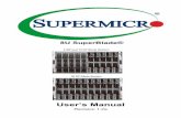 8U SuperBlade® - Super Micro Computer, Inc. · 8U SuperBlade User’s Manual ii The information in this User’s Manual has been carefully reviewed and is believed to be accurate.