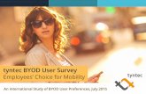 tyntec BYOD User Survey .tyntec BYOD User Survey Employees’ Choice for Mobility An International