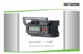 Genie NX - Instruction Leaflet (GIC) - NoratexGIC).pdf · Instruction Manual. ... Programming Genie-NX with the help of G-Soft NX configuration software ... run the 24 VDC Input line