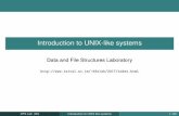 Introduction to UNIX-like systemspdslab/2017/lectures/preliminaries.pdf · sort head, tail (ﬁrst few / last few lines) cmp, diff (comparing two ﬁles) ps, top, kill (checking what