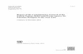Report of the Commissioner General of the United Nations ... · Report of the Commissioner-General of the United Nations Relief and Works Agency for Palestine Refugees in the Near