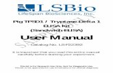 User Manual (Sandwich ELISA ) ELISA Kit Pig TPSD1 ... · Mast cell mMCP-7-like, MCP7-LIKE, MMCP-7-like-1, MMCP-7-like-2, Tryptase delta 1, MCP7L1, MMCP-7-like delta II tryptase, MMCP-7L,