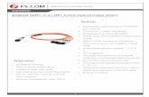 40GBASE QSFP+ to 4 x SFP+ Active Optical Cable (AOC) · 40GBASE QSFP+ to 4 x SFP+ Active Optical Cable (AOC) Features ... Remove the protective ESD cap from the connector ... Cisco