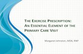 THE EXERCISE PRESCRIPTION AN ESSENTIAL ELEMENT … Conference Presentations... · ACSM Recommendations • Vast majority do not require exercise testing prior to initiating a moderate