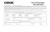 CBOE Exchange and Regulatory Bulletin · Statement of Business Affiliation Form and a brief resume by September 30, 1999, and contact Debora Barnes at (312) 786-7416 to arrange for