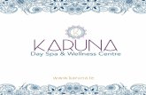 Massage Therapy - karuna.iekaruna.ie/wp-content/uploads/2016/11/website-brochure.pdfSpa Facials Karuna Signature Facial Customised for your speci˜c skin type. A combination of essential